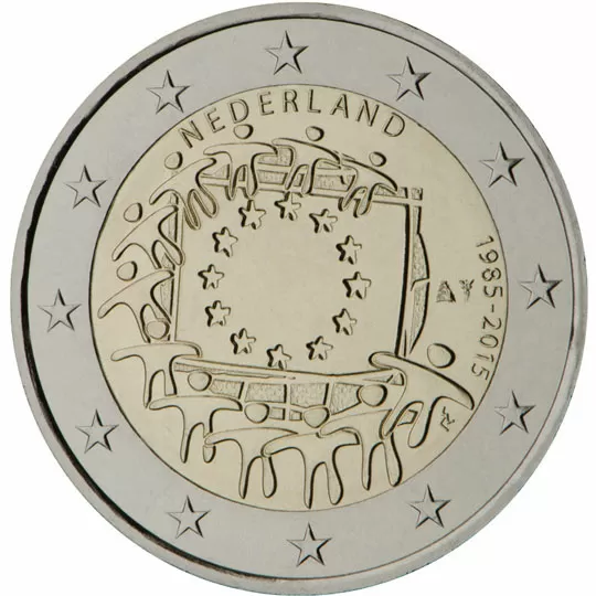 Netherlands € 2,00 (30 years European flag)